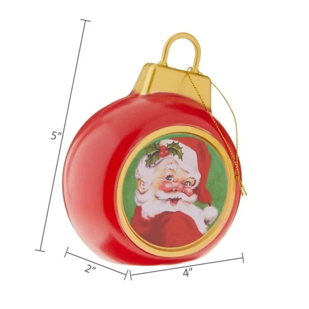 Mr. Christmas Mini Blow Mold Light Up Santa Christmas Ornament 5” Retro Holiday - Picture 3 of 12